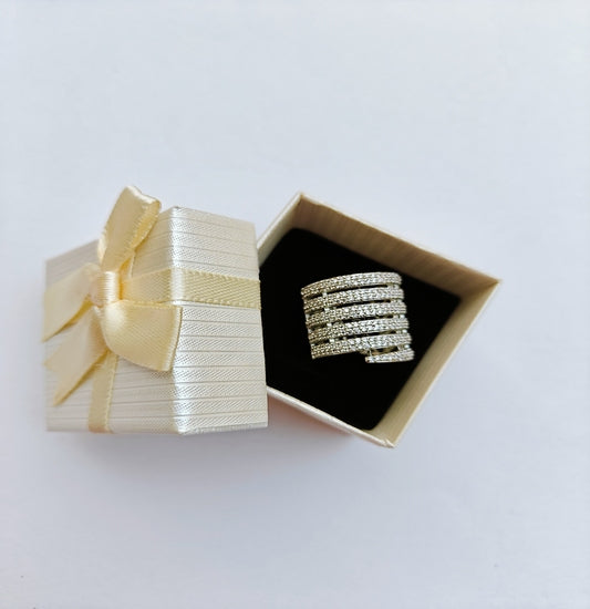 Multi-Band Sparkling American Diamond Ring