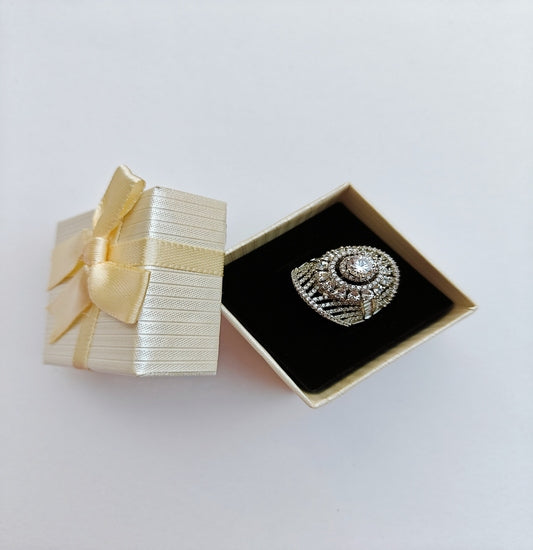 Majestic American Diamond Statement Ring